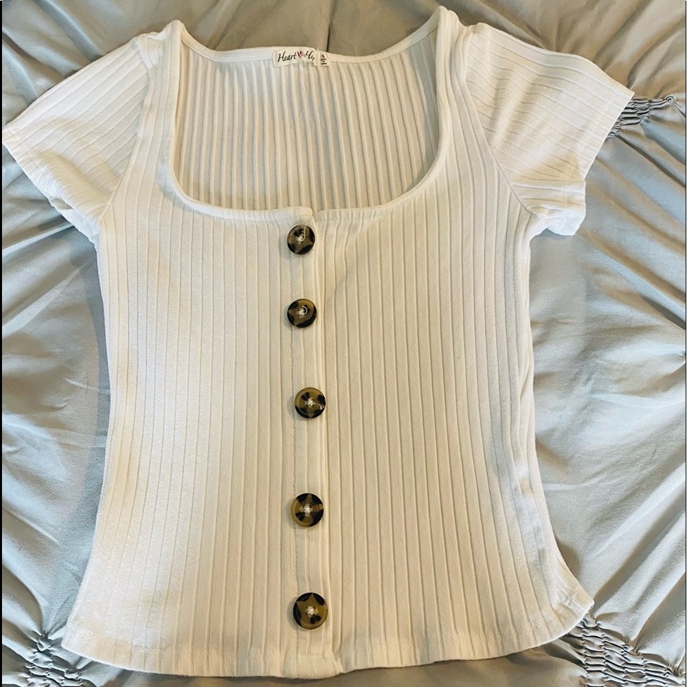 White Crop Top